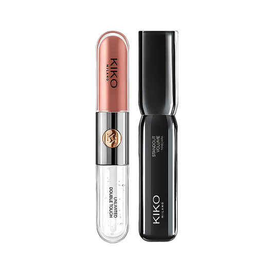 KIKO Beauty Duo – Double Touch Lipstick + Mascara Offer Rose Cosmetics
