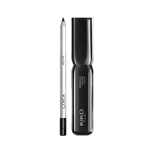 KIKO Eye Essentials Duo – Eyeliner + Mascara Offer - Rose Cosmetics