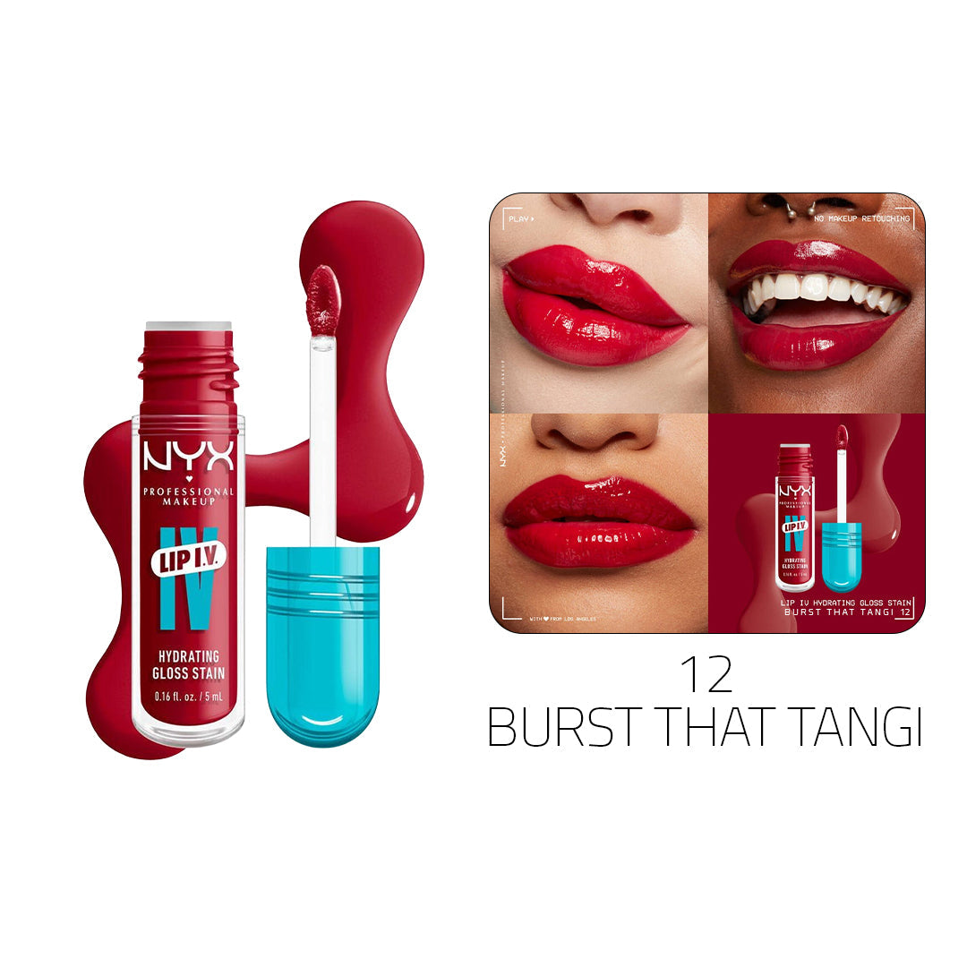 NYX Lip I.V. Hydrating Gloss Stain – Buy 1 Get 1 Free Rouge