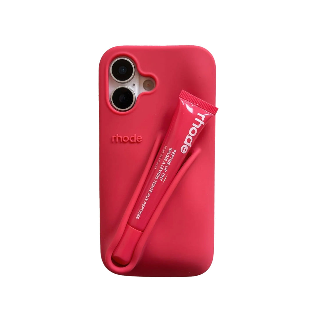 Rhode lip gloss + IPH 17 Case Rose Cosmetics