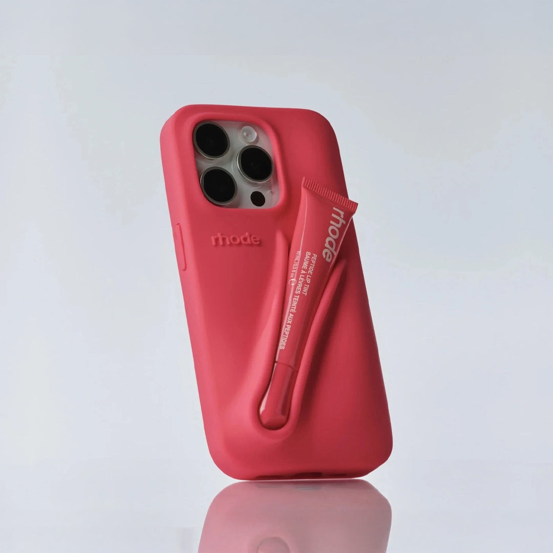 Rhode lip gloss + IPH 12 PRO Case Rose Cosmetics