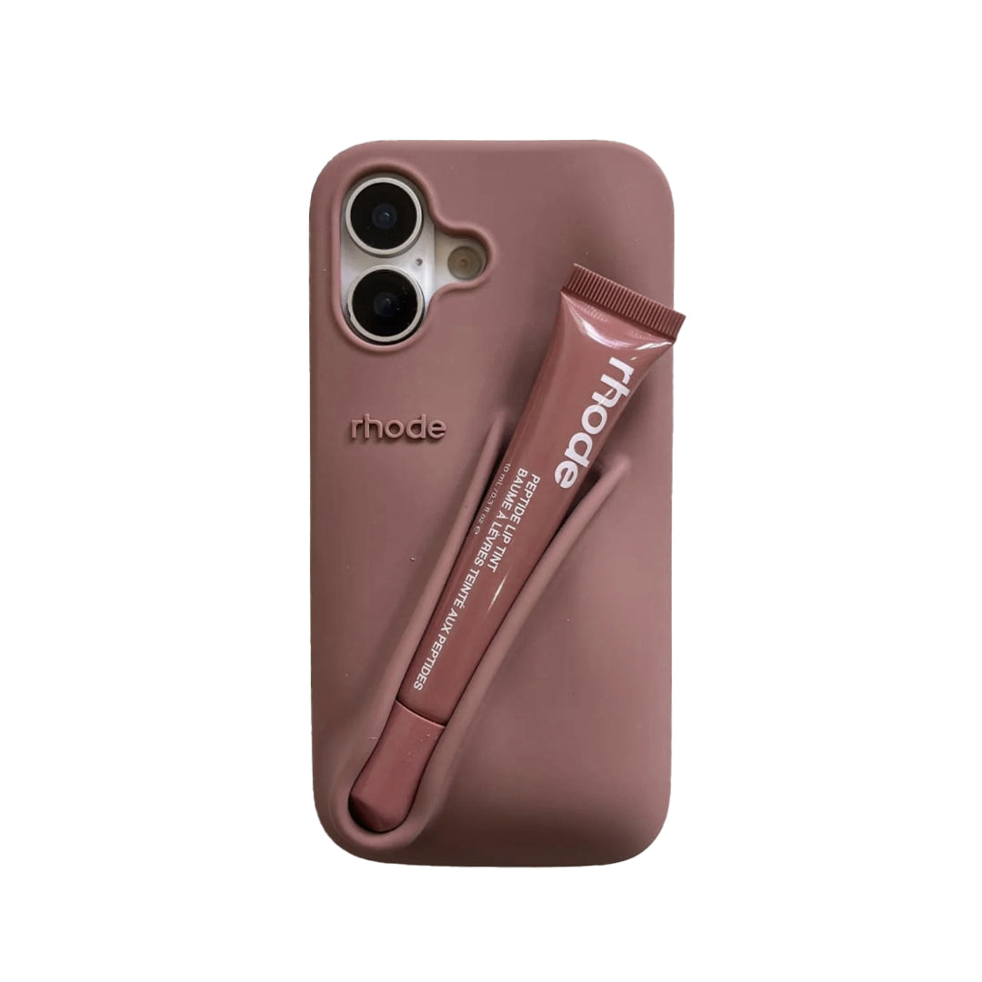 Rhode lip gloss + IPH 17 Case Rose Cosmetics