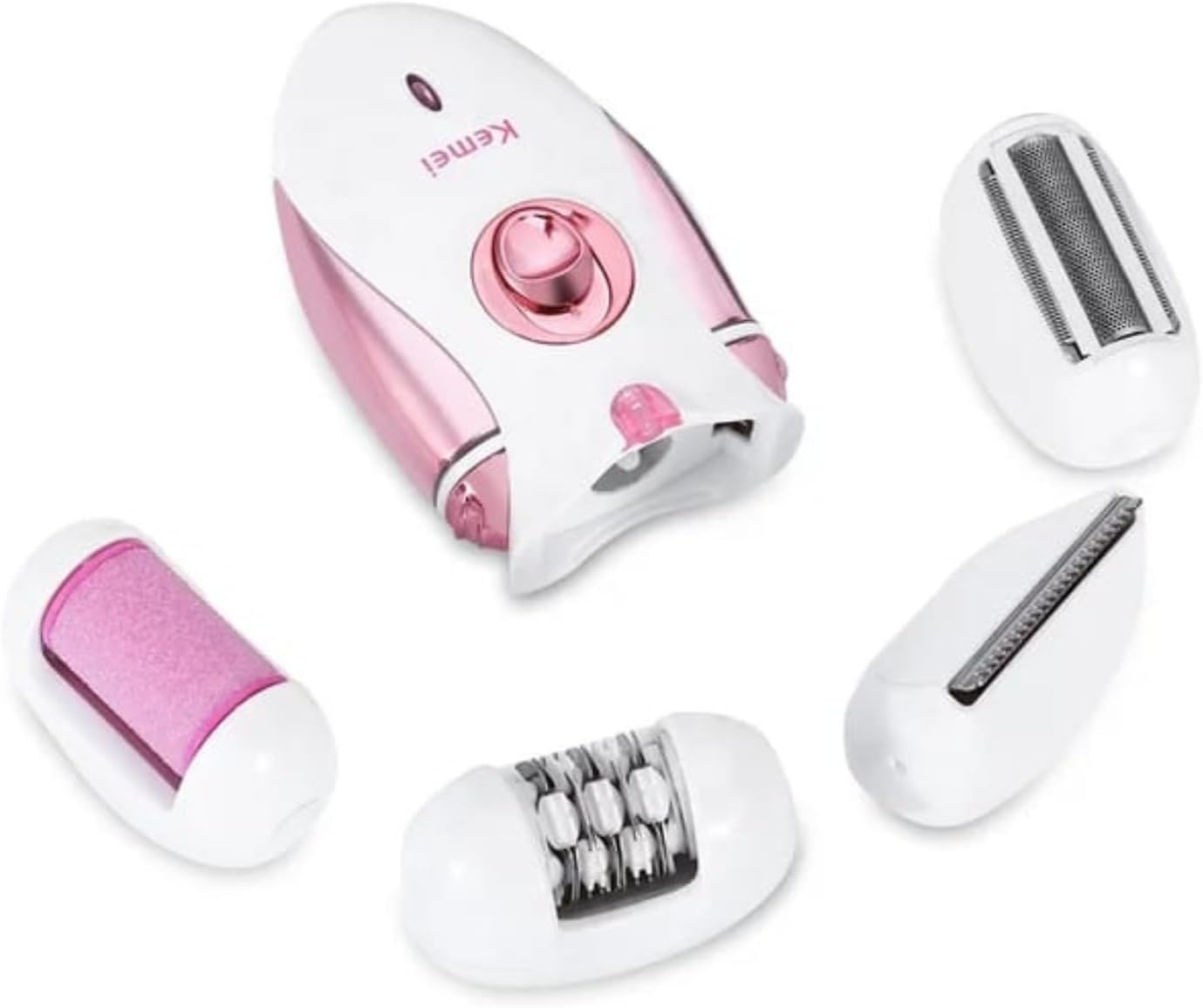 Kemei 4 in 1 Beauty Tools Kit Rose Cosmetics
