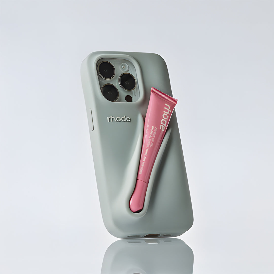 Rhode lip gloss + IPH 12 PRO Case Rose Cosmetics