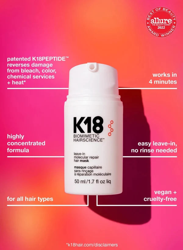 K18 Leave-In Molecular Repair Hair Mask 50ml