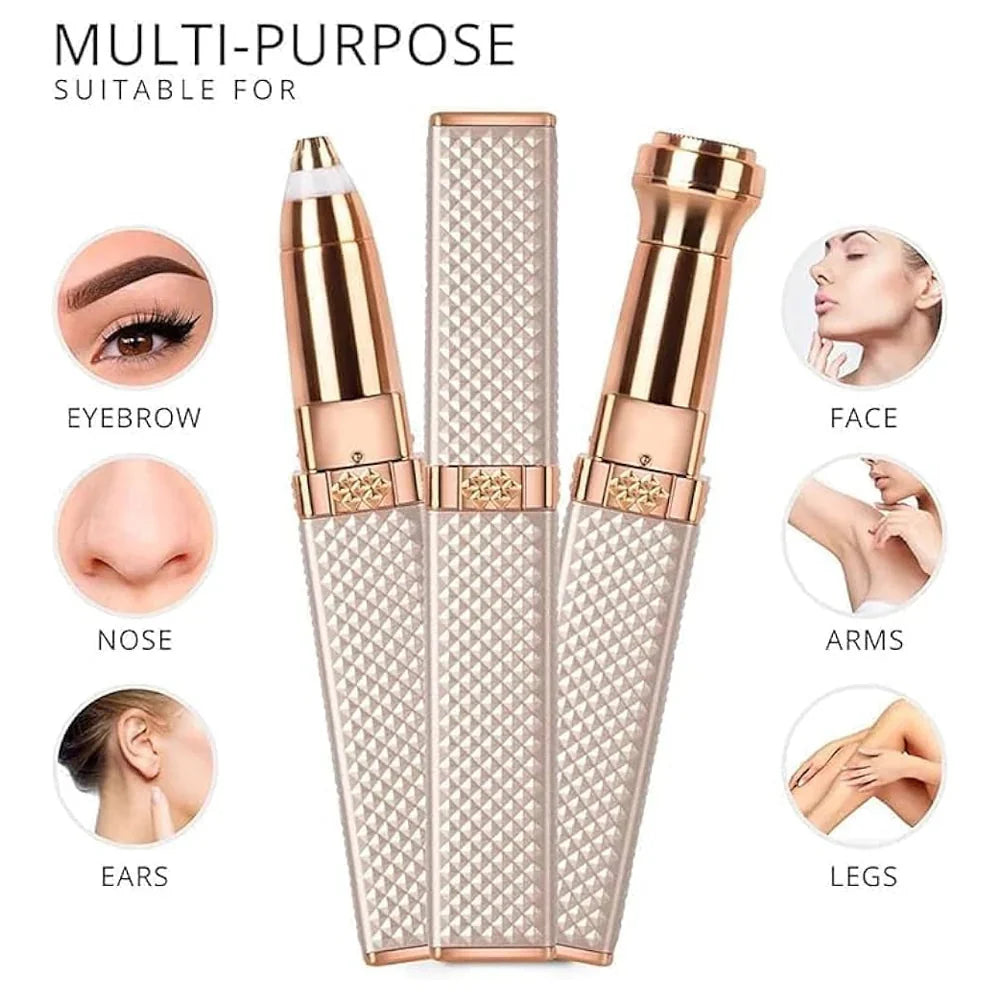 2 in 1 Blawless Fascial And Eyebrow Hair Remover Rose Cosmetics